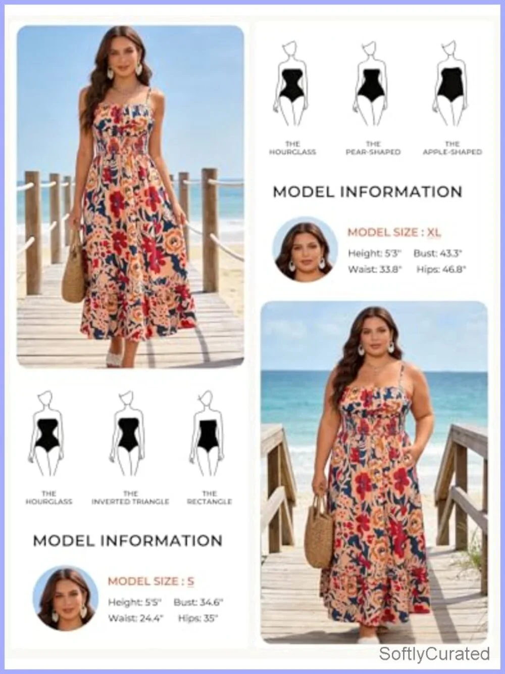 Boho Maxi Sundress with Pockets, Smocked Waist, Spaghetti Strap, Sleeveless,